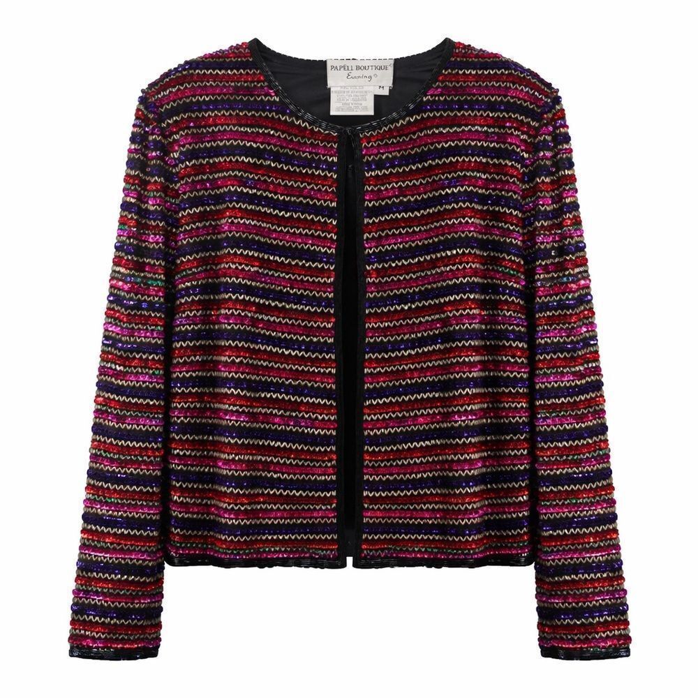 Papell Boutique Evening Beaded Jacket